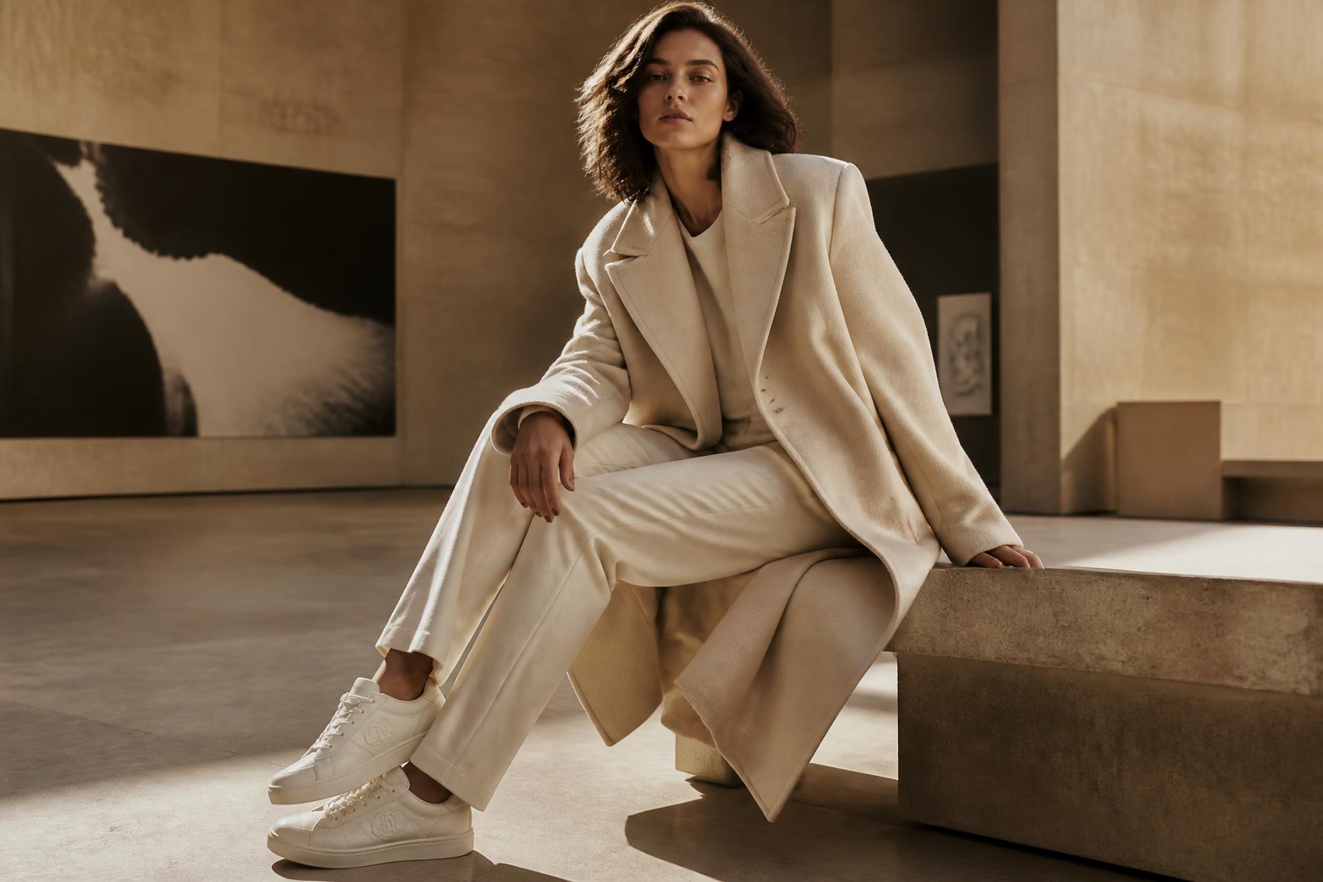 Editorial campaign — luxury sneakers and tailoring